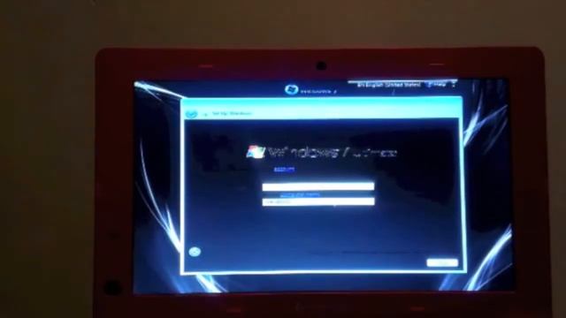 Windows 7 Black For Netbook On LENOVO S100
