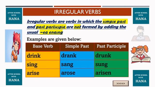 Regular And Irregular Verbs- Introduction / English Grammar