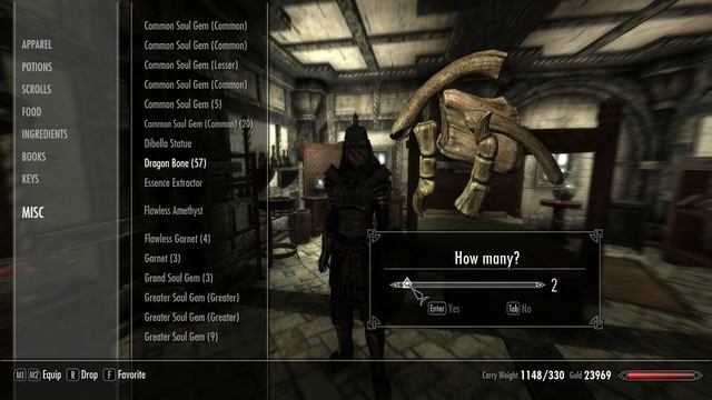 Skyrim Quick Tips - How To Allow Your Companion To Carry OVER Their Capacity!