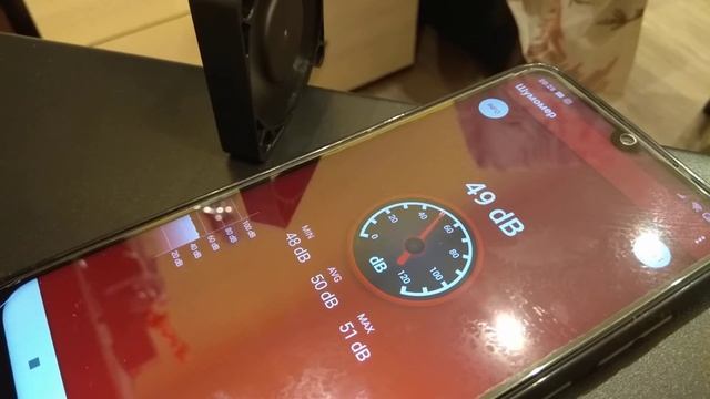 Тест шума вентилятора Gembird D50SM-12AS