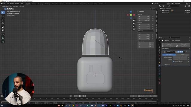 Урок 19. Моделирование коровки  курс Dungeon  Blender  3D  новичок