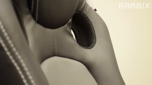 Кресло компьютерное игровое Brabix Rider Plus EX-544 комфорт Black/Gray (531582)