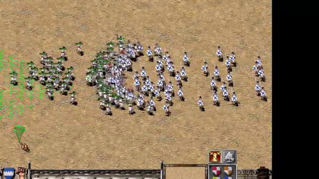 StrongHold Extreme 105 Green Troops Vs 105 Blue Troops