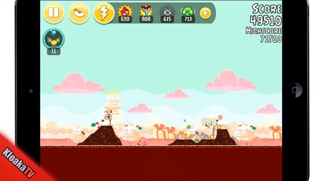 Angry Birds 4-2 Birdday Party Walkthrough (3 Stars)
