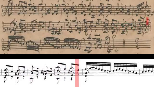 BWV 1003 - Sonata No.2 For Solo Violin (Scrolling)