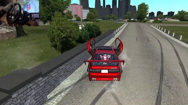 LSG RX7 Fc Drifting In Brooklyn Park   /Assetto Corsa W/steering Wheel 1080°