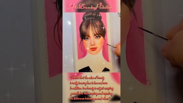 Very Beautiful Blackpink Liza Is Not Easy To Draw #art #artwork  #how #Drawing #Painting #shorts