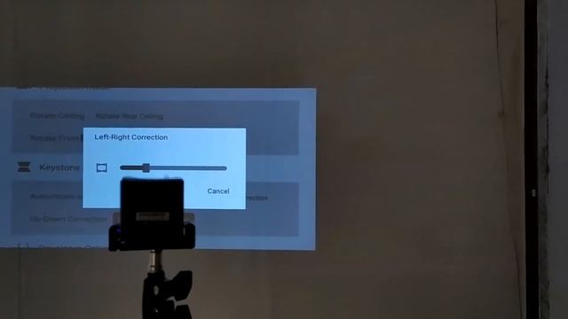 S12 Horizontal Keystone Correction Manually