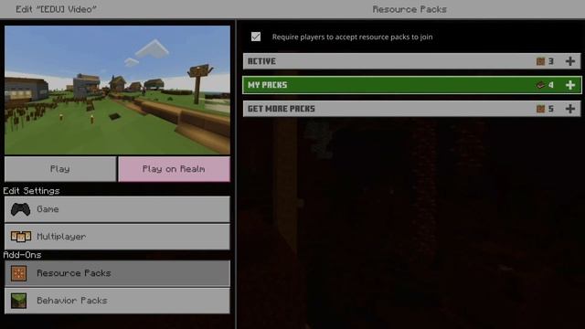 How To Activate Resource Packs In Minecraft & Install Texture Packs (Add On Tutorial)