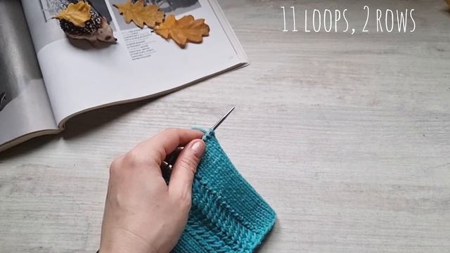 Красивый фрагмент на спицах?❤️knitting Pattern.