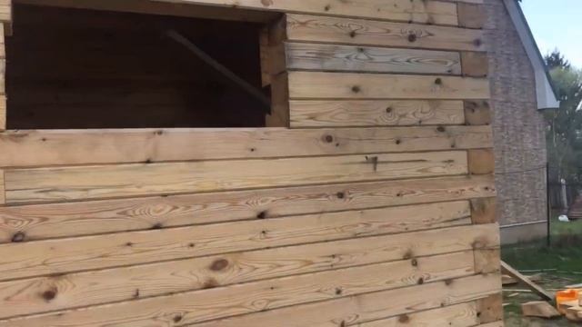 Мягкая кровля. Двухскатная крыша с кукушкой. Быстро сделали. construction кровля woodworking