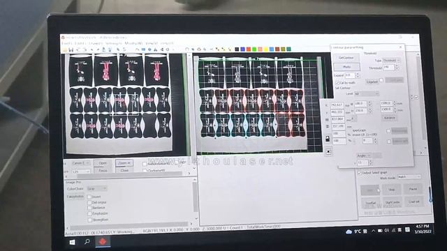 YIZHOU CCD Vision Laser Cutting Machine With Camera For Sublimated Dye Textile ---Contour Cutting