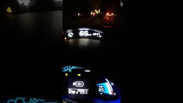 Ниссан лиф, Nissan Leaf зимой при минус 15 градусов мороза