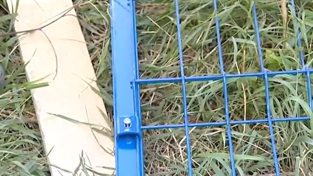 Установка ограждения из сварной сетки