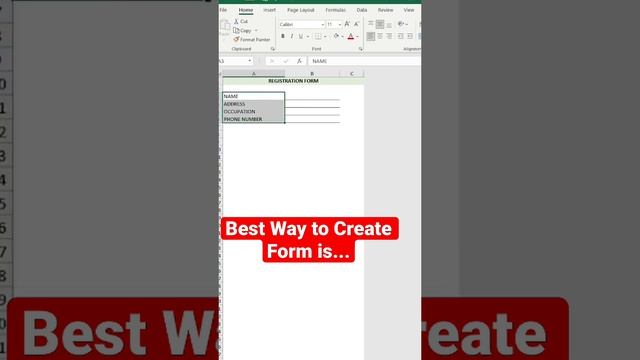 Best Way To Create Form