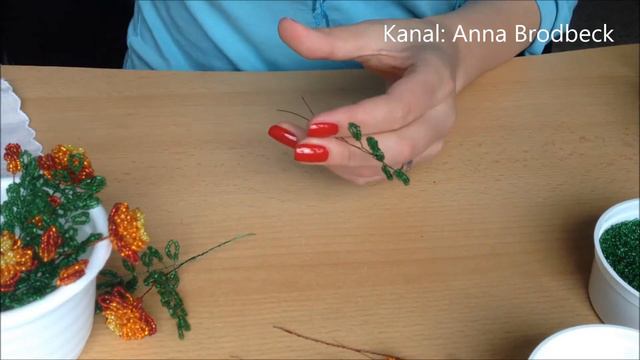 STUDENTENBLUME Aus PERLEN. Anna's Perlen. DIY