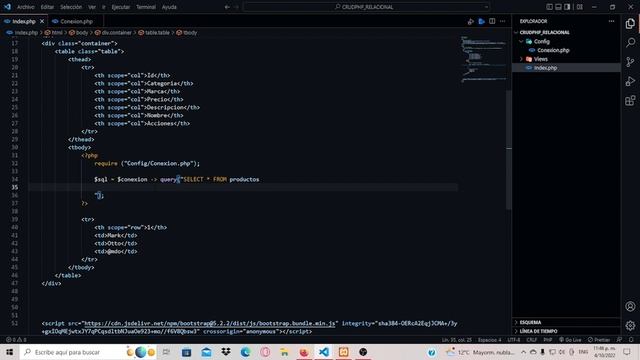 COMO CREAR UN CRUD EN PHP CON TABLAS RELACIONALES || Parte-01 || Listar Datos