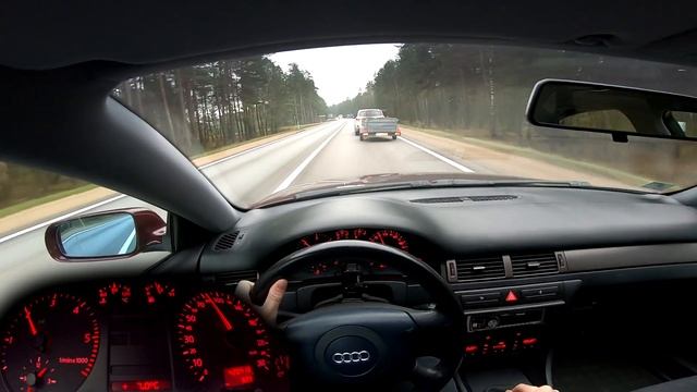Audi A6 C5 1.9TDI 110Hp 81Kw POV Test Drive on ROAD