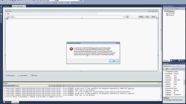 Microsoft Visual Studio Debug Problem(PLEASE HELP)