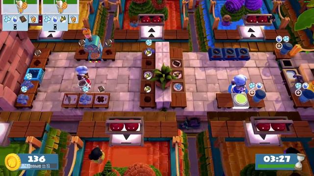 Overcooked! 2 — сезонные обновления (co-op 2 Player, 4-stars) Юг 1-2