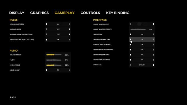 How To Enable/Disable Show Overlay Icons In The Forest