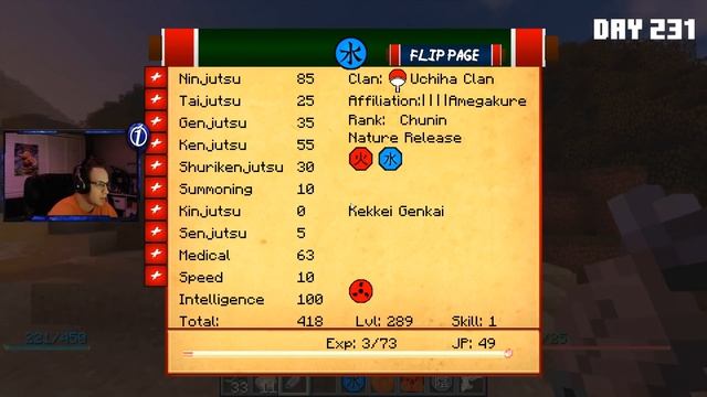 I Survived 100 Days AGAIN In Naruto Anime Mod... I Got The CURSE MARK! - 300 Days Modded Minecraft