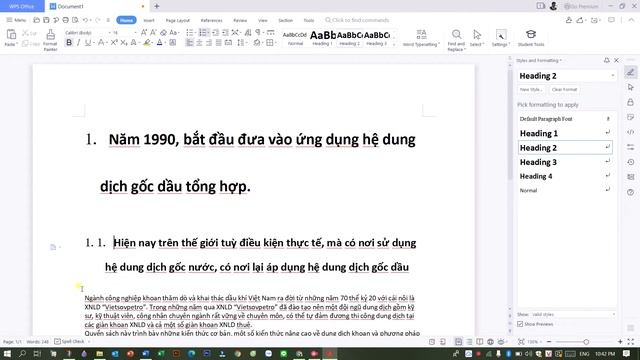 Cách Tạo Mục Lục Tự Dộng Bằng WPS Ofice