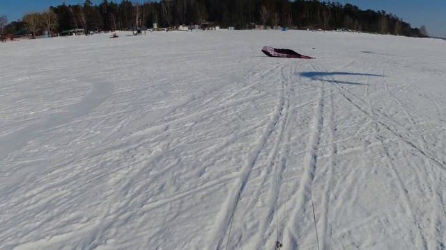 Запуск парафойла с края окна