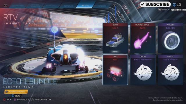 Rocket League Item Shop HD 🚀[ NEW ECTO-1 BUNDLE❗️]|Ryufalcon Blue