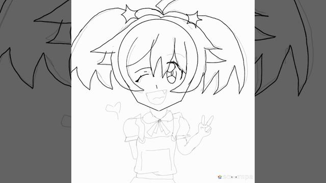 Menggambar Aoi Nika - BeyBlade Burst!