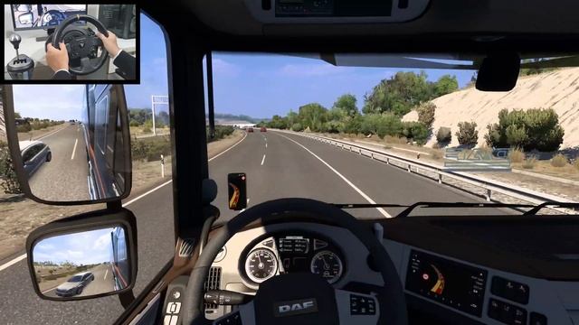 Through Spain In DAF XF - Euro Truck Simulator 2 | Thrustmaster TX