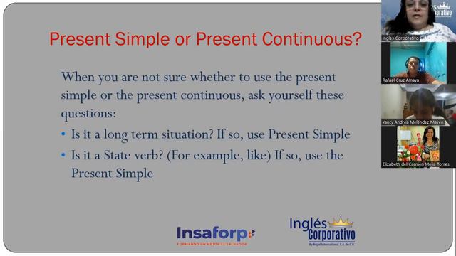 Inglés Corporativo-25July2022-Present Continuous