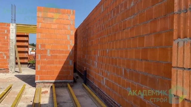 Возведение двухэтажного дома из поротерма