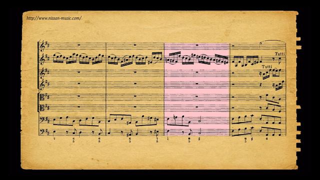 Vivaldi Concerto 4 4 Violins - Mov. 1 - Orchestra Score