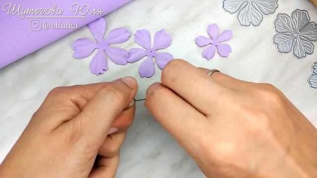 Милые цветы из фоамирана с помощью ножа AgiArt «Цветы Пеларгонии»/Вариант2/ Foamiran Flowers DIY