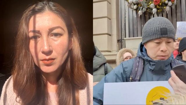 Пикет Американских Бурят  в поддержку полит заключенной Филоновой