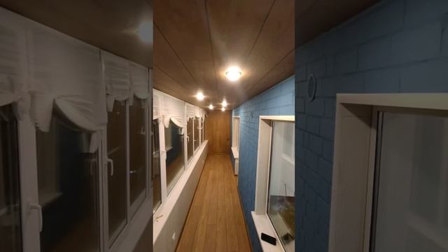 Отделка лоджии ламинатом