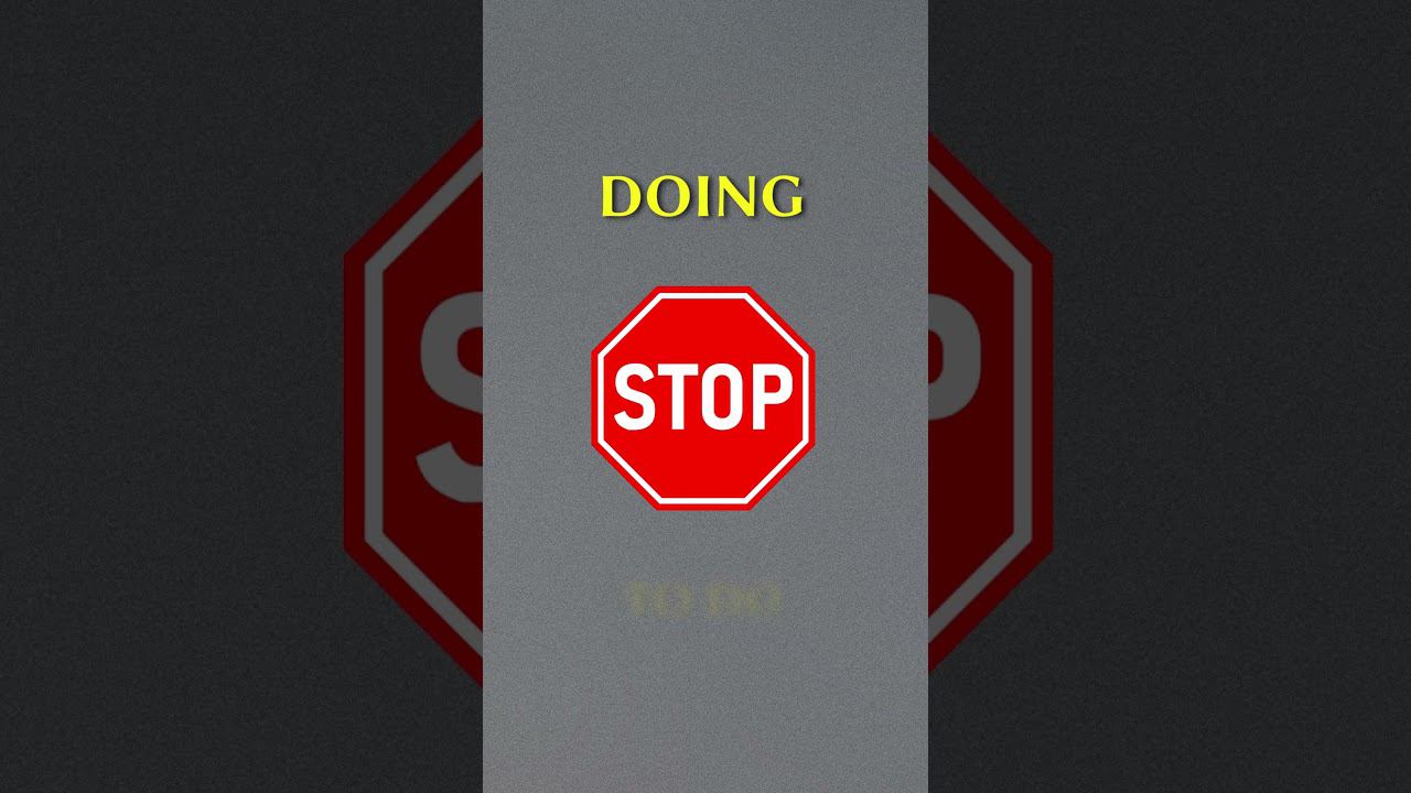 STOP DOING & STOP TO DO #shorts #english #learnenglish