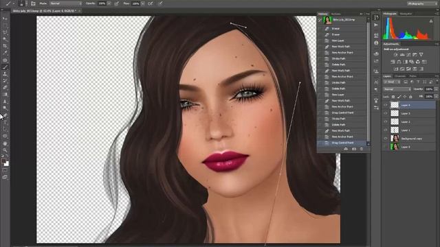 Painting Hair With Paths In Photoshop