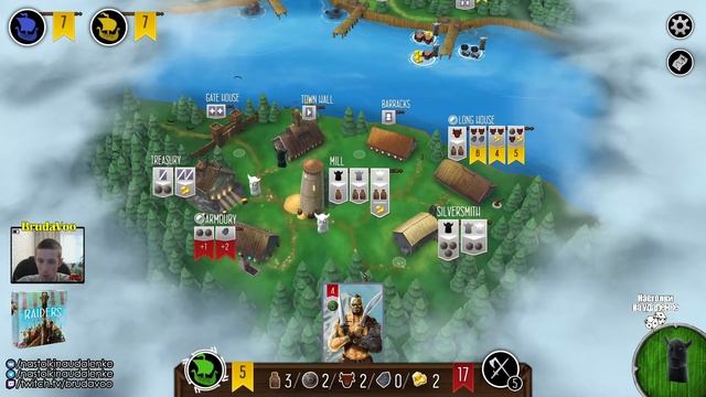 Настольные игры для пк. Играем в Raiders Of The North Sea. Игры для слабых пк. Настолки на удаленке