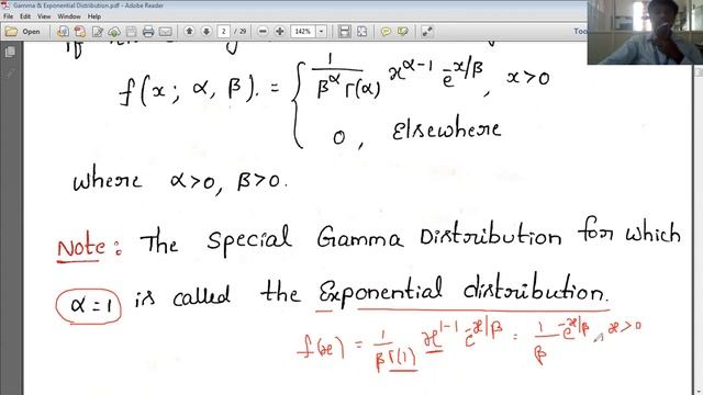 GAMMA DISTRIBUTION LECTURE 1