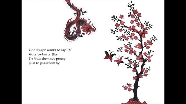 The Dragon And Butterflies - (Animated Batik Video)