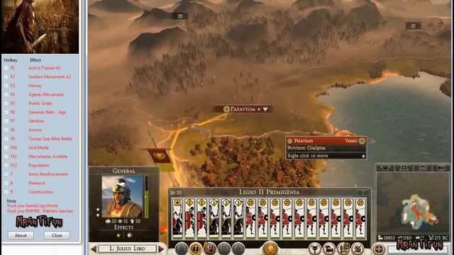 Total War ROME II V1.11.0 Build 10383 Reloaded Trainer +15