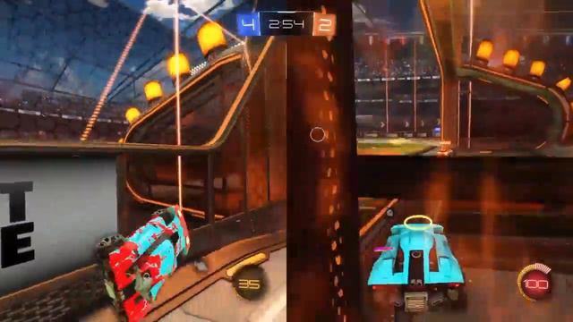 Rocket League #1- Splitscreen 2v2 Multiplayer Match