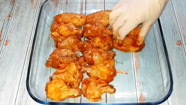 Съедят за минуту! Обалденный маринад к Курице! САМЫЕ ВКУСНЫЕ куриные крылышки в духовке!