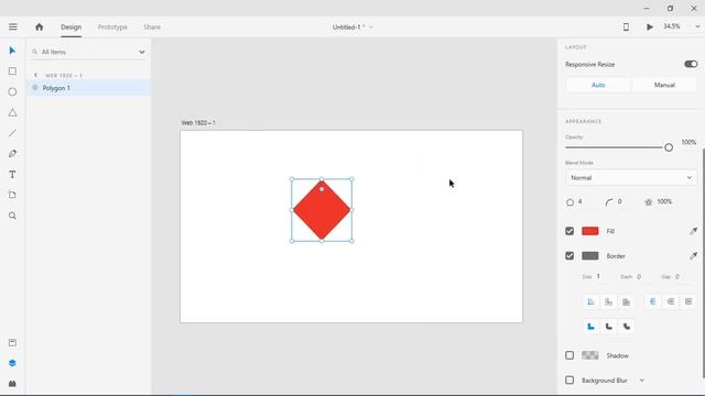 #Adobe XD-UI/UX | Polygon رسم