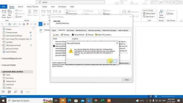 How To Delete Outlook Data File | How To Delete Outlook Data Files In Windows 10?