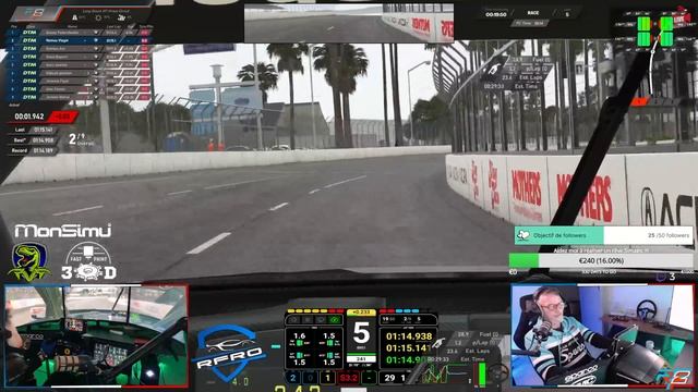 Fr RFactor2 Online | Event | BMW M4 Class1 |  DTM | Long Beach | #RVR