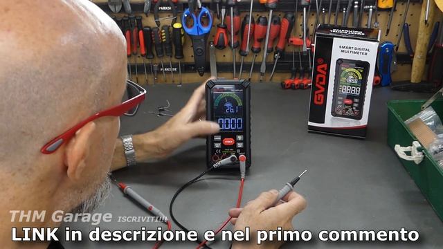 GVDA GD128PLUS Multimetro Smart Digitale T-RMS 9999 CONTEGGI RICARICABILE