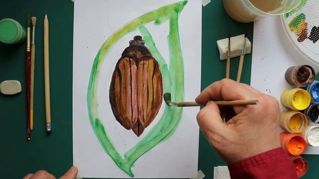Как нарисовать жука? Легко и просто!